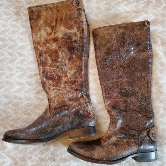 Frye  distressed boots - Picture 3 of 7